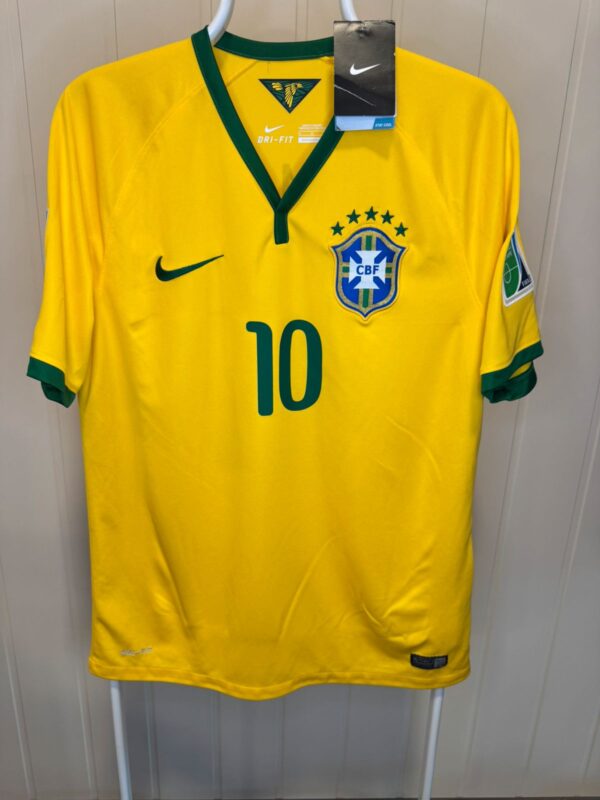 2014/15 Brasil Hjemmedrakt Neymar Fotballdrakt – (M) 10/10 - Bilde 2