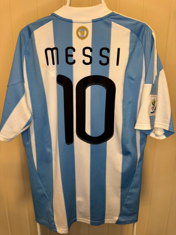 2010/11 Argentina Hjemmedrakt Messi Fotballdrakt – (L) 9/10