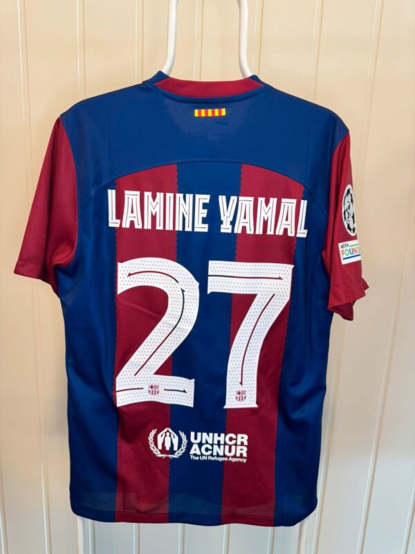 2023/24 Barcelona Hjemmedrakt Lamine Yamal Fotballdrakt – (M) 8/10