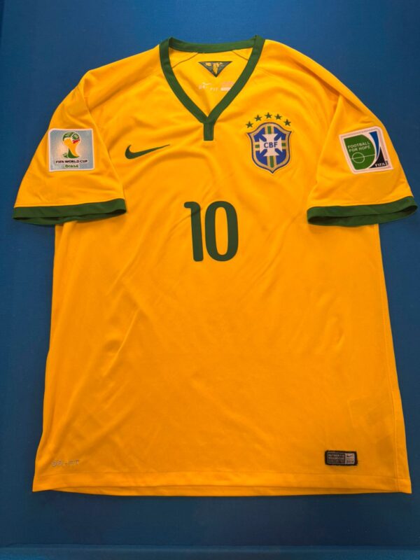 2014/15 Brasil Hjemmedrakt Neymar Fotballdrakt – (L) 8/10 - Bilde 2