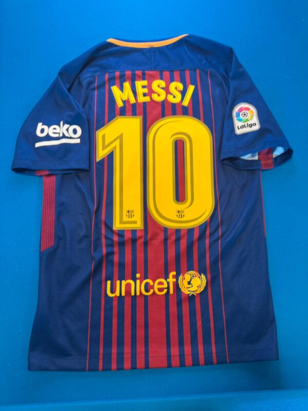 2017/18 Barcelona Hjemmedrakt Messi Fotballdrakt – (S) 9/10
