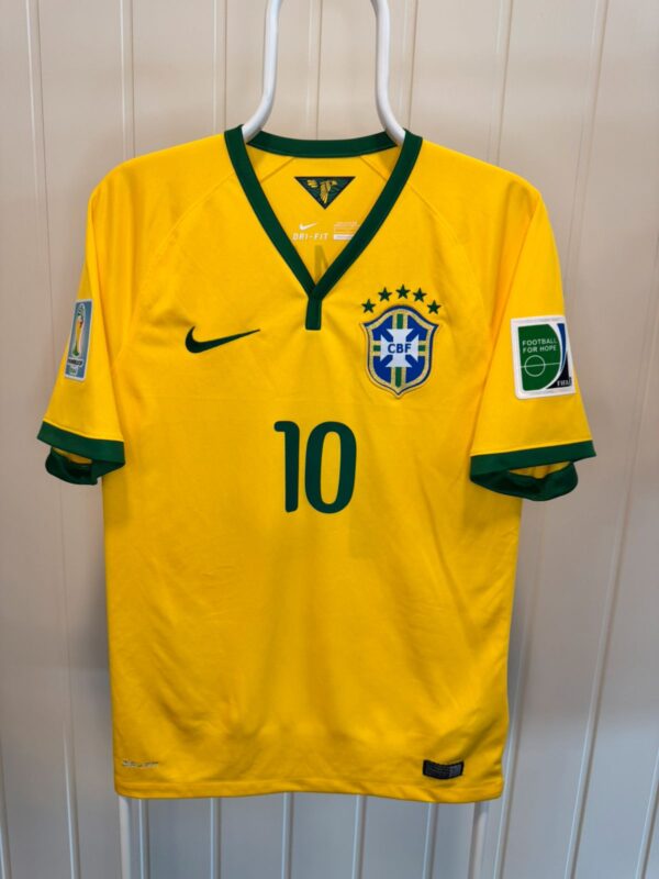 2014/15 Brasil Hjemmedrakt Neymar Fotballdrakt – (S) 8/10 - Bilde 2