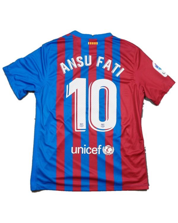 2021/2022 Barcelona Hjemme Ansu Liga Fotballdrakt – (L) 7